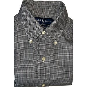 Ralph Lauren‎ Men's Yarmouth Long Sleeve Dress Shirt 15 32/33 Polo Pony Logo